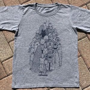 Converse Grey Tee-Youth M